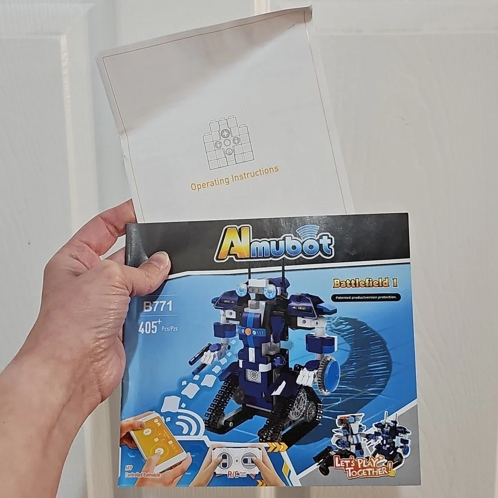 Robot Building Kit With Remote Control Blue EUC
